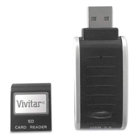 Vivitar RW-SD Secure Digital Card Reader/Writer, USB 2.0, Mac OS/PC (791688)