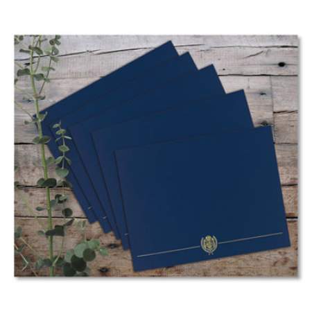 Great Papers! Classic Crest Certificate Covers, 9.38 x 12, Navy, 5/Pack (408775)