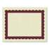 Great Papers! Metallic Border Certificates, 11 x 8.5, Ivory/Red with Red Border, 100/Pack (934100)