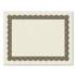 Great Papers! Metallic Border Certificates, 11 x 8.5, Ivory/Gold, 100/Pack (460189)