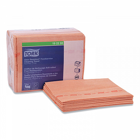 Small Pack Foodservice Cloth, 1-Ply, 11.75 x 14.75, Unscented, Red/Red Stripe, 50/Poly Pack, 4 Packs/Carton (192293)