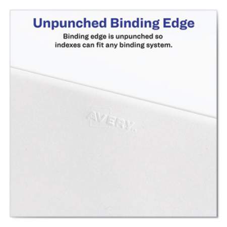 Avery Preprinted Legal Exhibit Side Tab Index Dividers, Allstate Style, 10-Tab, 22, 11 x 8.5, White, 25/Pack (82220)