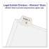 Avery Preprinted Legal Exhibit Side Tab Index Dividers, Allstate Style, 10-Tab, 38, 11 x 8.5, White, 25/Pack (82236)