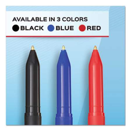 Paper Mate Write Bros. Ballpoint Pen Value Pack, Stick, Medium 1 mm, Blue Ink, Blue Barrel, 60/Pack (4621501C)