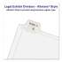 Avery Preprinted Legal Exhibit Side Tab Index Dividers, Allstate Style, 10-Tab, 7, 11 x 8.5, White, 25/Pack (82205)
