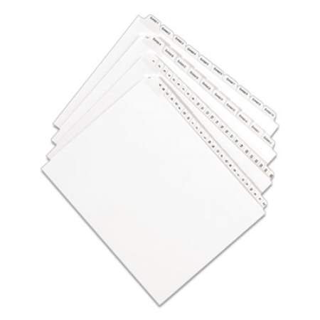 Avery Preprinted Legal Exhibit Side Tab Index Dividers, Allstate Style, 26-Tab, V, 11 x 8.5, White, 25/Pack (82184)