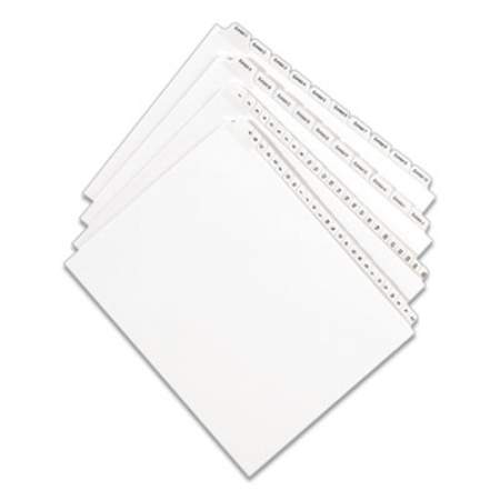 Avery Preprinted Legal Exhibit Side Tab Index Dividers, Allstate Style, 10-Tab, 8, 11 x 8.5, White, 25/Pack (82206)