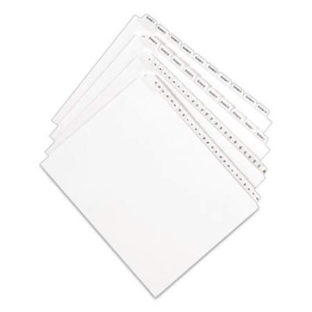 Avery Preprinted Legal Exhibit Side Tab Index Dividers, Allstate Style, 10-Tab, 20, 11 x 8.5, White, 25/Pack (82218)