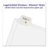 Avery Preprinted Legal Exhibit Side Tab Index Dividers, Allstate Style, 10-Tab, 25, 11 x 8.5, White, 25/Pack (82223)