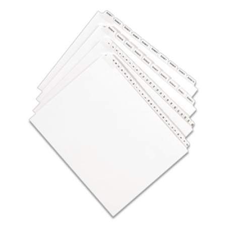 Avery Preprinted Legal Exhibit Side Tab Index Dividers, Allstate Style, 26-Tab, U, 11 x 8.5, White, 25/Pack (82183)
