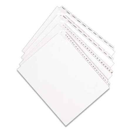 Avery Preprinted Legal Exhibit Side Tab Index Dividers, Allstate Style, 10-Tab, 5, 11 x 8.5, White, 25/Pack (82203)