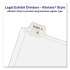 Avery Preprinted Legal Exhibit Side Tab Index Dividers, Allstate Style, 10-Tab, 21, 11 x 8.5, White, 25/Pack (82219)