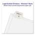 Avery Preprinted Legal Exhibit Side Tab Index Dividers, Allstate Style, 10-Tab, 39, 11 x 8.5, White, 25/Pack (82237)
