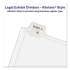 Avery Preprinted Legal Exhibit Side Tab Index Dividers, Allstate Style, 26-Tab, A, 11 x 8.5, White, 25/Pack (82163)