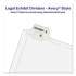 Preprinted Legal Exhibit Side Tab Index Dividers, Avery Style, 10-Tab, 4, 11 x 8.5, White, 25/Pack (11914)
