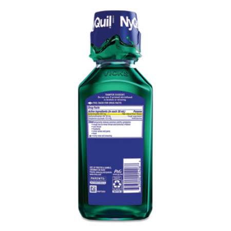 Vicks NyQuil Cold and Flu Nighttime Liquid, 12 oz Bottle, 12/Carton (01426)