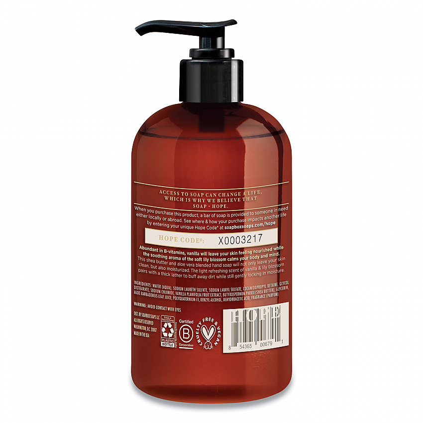 Hand Soap, Vanilla and Lily Blossom Scent, 12 oz, 12/Carton (00679CT)