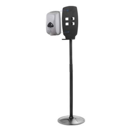 Kantek Floor Stand for Sanitizer Dispensers, Height Adjustable from 50" to 60", Black (SD200)