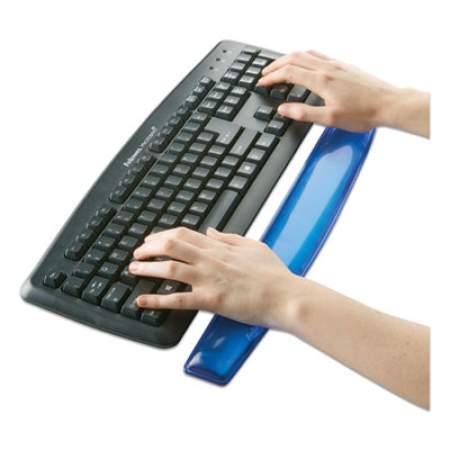 Fellowes Gel Crystals Keyboard Wrist Rest, 18.5" x 2.25", Blue (91137)