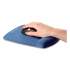 Fellowes PlushTouch Mouse Pad with Wrist Rest, Foam, Blue, 7 1/4 x 9-3/8 (9287301)