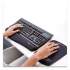 Fellowes PlushTouch Keyboard Wrist Rest, Foam, Black, 18 1/8 x 3-3/16 (9252101)