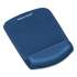 Fellowes PlushTouch Mouse Pad with Wrist Rest, Foam, Blue, 7 1/4 x 9-3/8 (9287301)