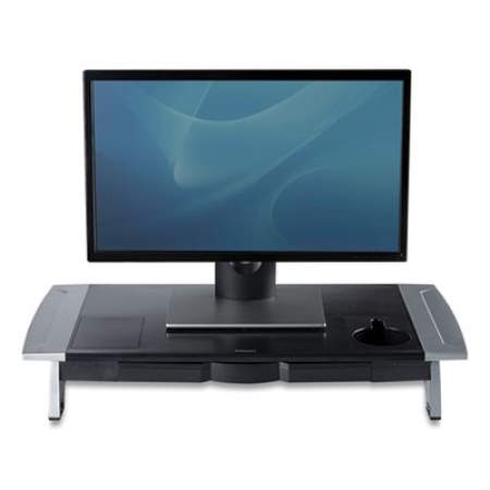 Fellowes Office Suites Premium Monitor Riser, 27" x 14" x 4" to 6.5", Black/Silver (8031001)