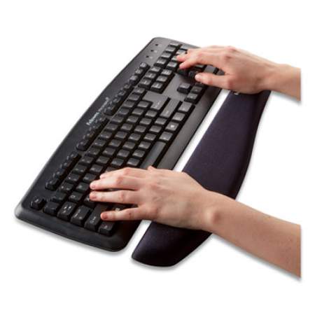 Fellowes PlushTouch Keyboard Wrist Rest, Foam, Graphite, 18 1/8 x 3-3/16 (9252301)