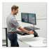 Fellowes Lotus RT Sit-Stand Workstation, 35.5" x 23.75" x 42.2" to 49.2", Black (8081601)
