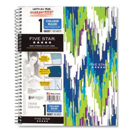 Five Star Style Wirebound Notebook, Medium/College Rule, Assorted Colors, 8.5 x 11, 100 Sheets (673454)