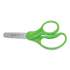 Westcott For Kids Scissors, Blunt Tip, 5" Long, 1.75" Cut Length, Assorted Bent Handles, 6/Pack (24434868)
