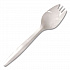 Individually Wrapped Mediumweight Cutlery, Spork, Plastic, White, 1,000/Carton (1105000)