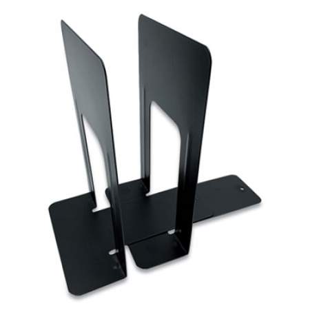 Huron Steel Bookends, Contemporary Style, 6 x 8 x 9.25, Black (HASZ0039)