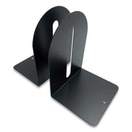 Huron Steel Bookends, Fashion Style, 5.5 x 4.75 x 7.25, Black (HASZ0089)