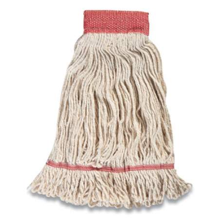 Coastwide Professional Looped-End Wet Mop Head, Cotton, Large, 5" Headband, White (24420795)