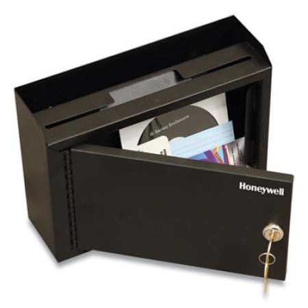 Honeywell Drop Box Safe with Keys, 9.9 x 3 x 7.1, 0.12 cu ft, Black (6204)