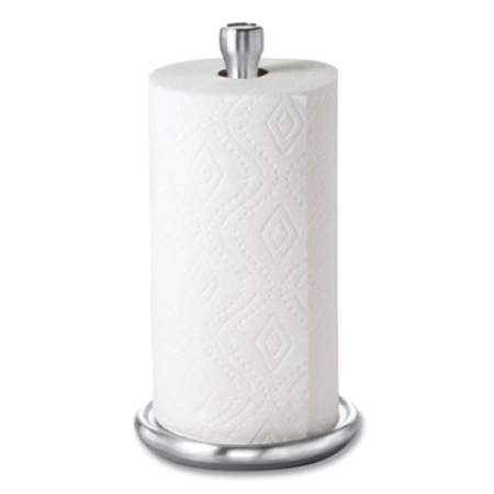 OXO Good Grips Steady Paper Towel Holder, Stainless Steel, 8.1 x 7.8 x 14.5, Gray/Silver (13245000)
