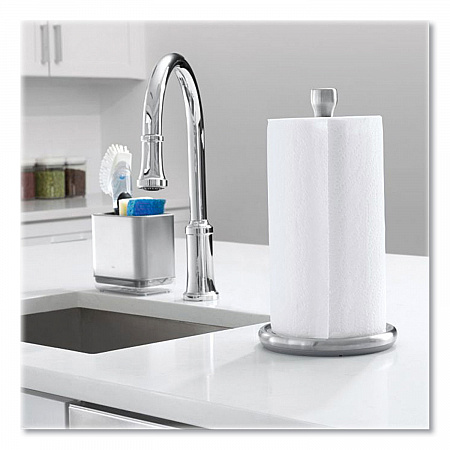 Good Grips Steady Paper Towel Holder, Stainless Steel, 8.1 x 7.8 x 14.5, Gray/Silver (13245000)