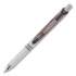 Pentel EnerGel Pearl Gel Pen, Retractable, Medium 0.7 mm, Black Ink, White/Black Barrel, Dozen (2639685)