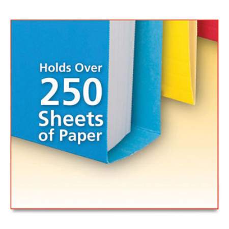 Pendaflex Double Stuff File Folders, 1/3-Cut Tabs, Letter Size, Assorted, 24/Pack (54458EE)