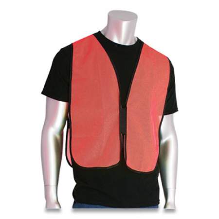 PIP Hook and Loop Safety Vest, Hi-Viz Orange, One Size Fits Most (176844)