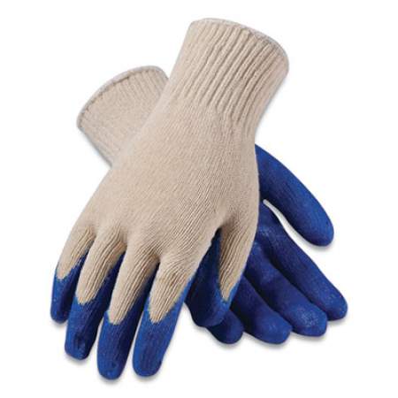 PIP Seamless Knit Cotton/Polyester Gloves, Regular Grade, Small, White/Blue, 12 Pairs (39C122S)