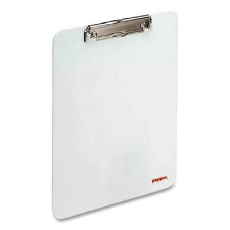 Poppin Plastic Clipboard, Holds 8.5 x 11 Sheets, White (100149)