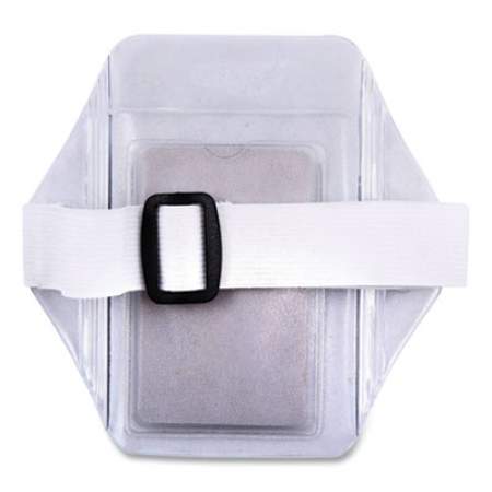 SICURIX Armband Badge Holder, Vertical, 3.5 x 2.5, White (2774000)