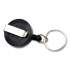 SICURIX ID Slide-Style Belt Clip Card Reels, 30" Extension, Round, Black (2774020)