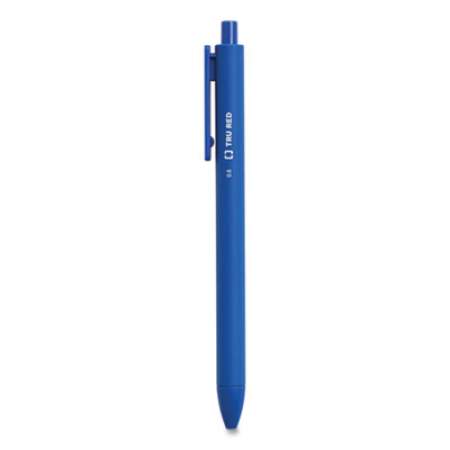 TRU RED Quick Dry Gel Pen, Retractable, Fine 0.5 mm, Blue Ink, Blue Barrel, 5/Pack (24377040)