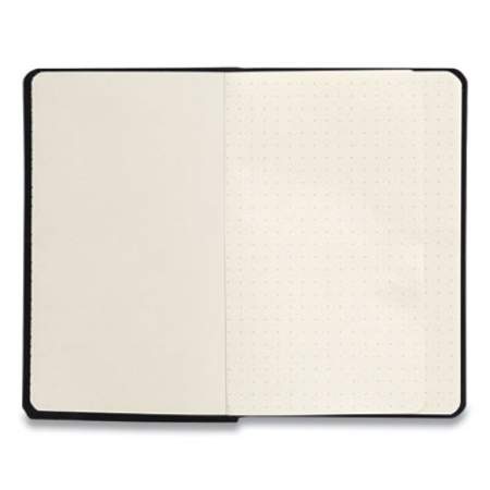 TRU RED Flexible-Cover Business Journal, Dotted Rule, Black Cover, 3.5 x 5.5, 128 Sheets (24377302)