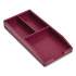 TRU RED Stackable Plastic Accessory Tray, 3-Compartment, 3.34 x 6.81 x 0.94, Purple (24380379)