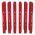 TRU RED Permanent Marker, Pen-Style Twin-Tip, Extra-Fine/Fine Bullet/Needle Tips, Red, Dozen (24417739)
