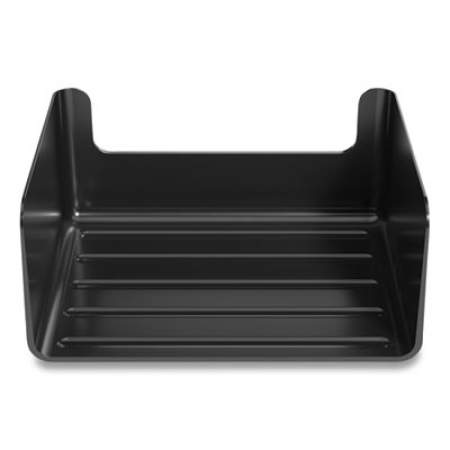 TRU RED Side-Load Stackable Plastic Document Tray, 1 Section, Letter Size Files, 13.1 x 8.9 x 5.5, Black (24418581)